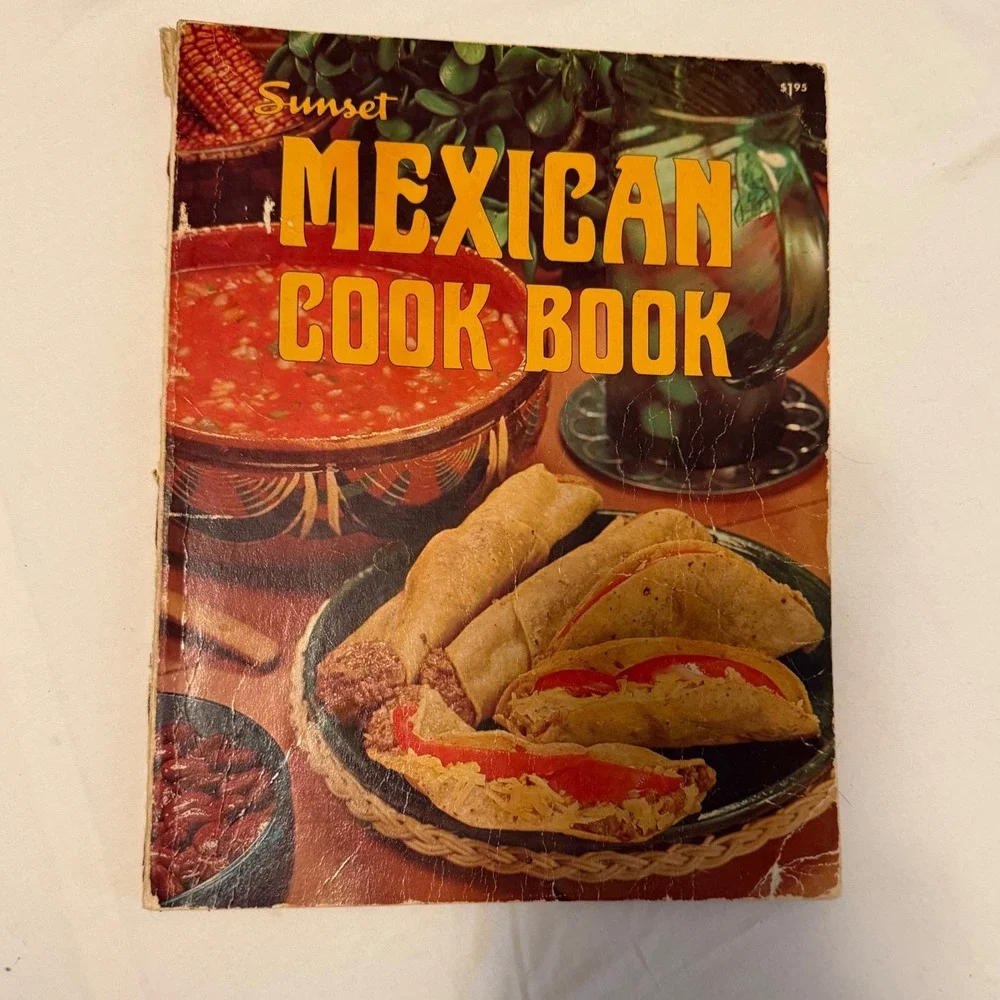 Vintage 1972 Sunset Mexican Cook Book Lane Books Retro Recipes Softcover